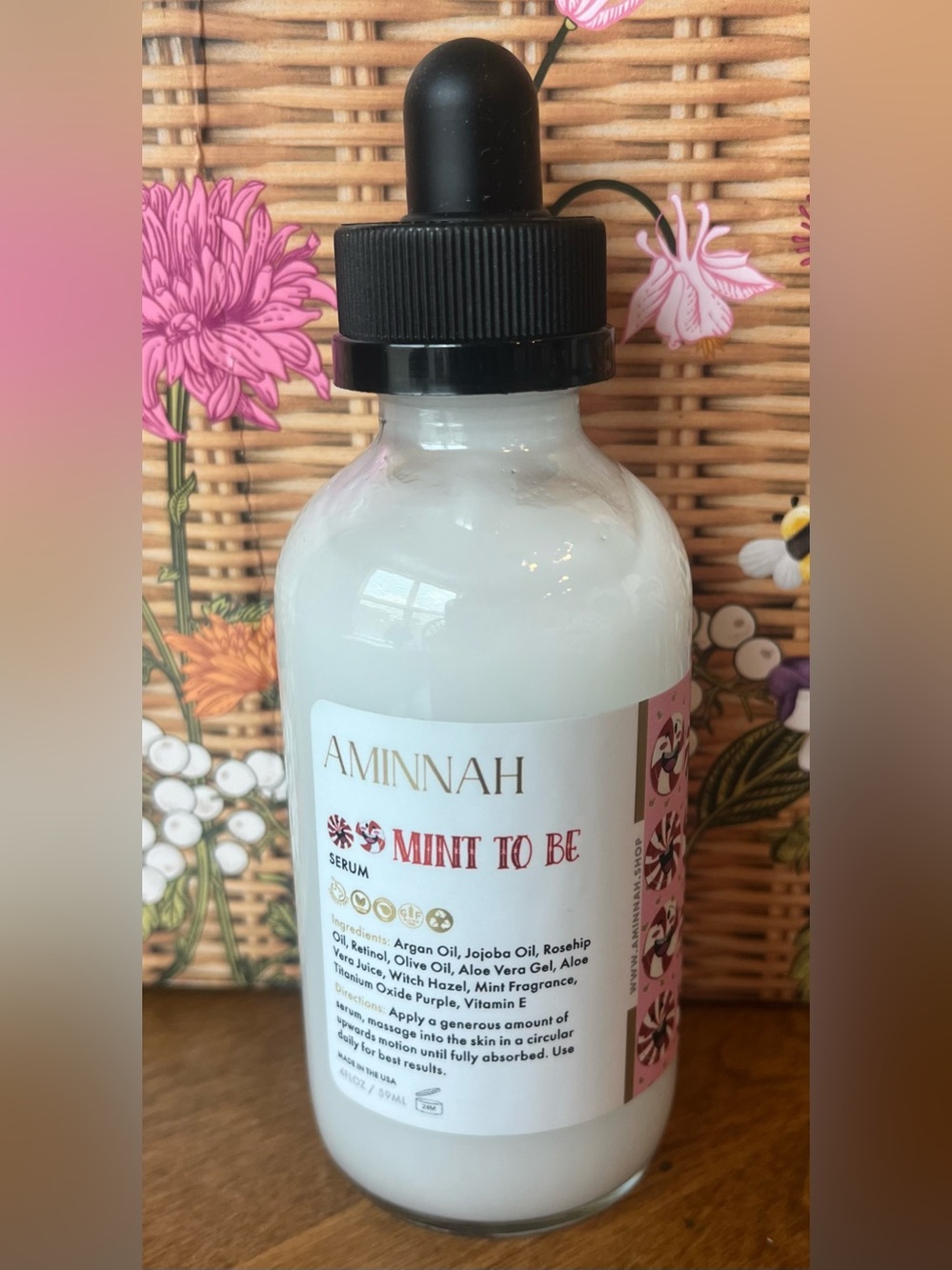 AMINNAH Mint To Be Serum Discontinued Full Size NEW